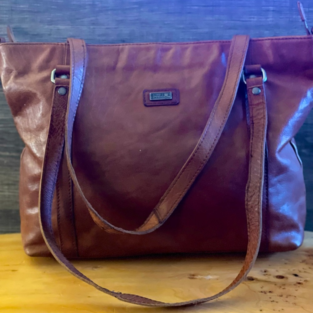 Spike and Sparrow Brown Leather Tote